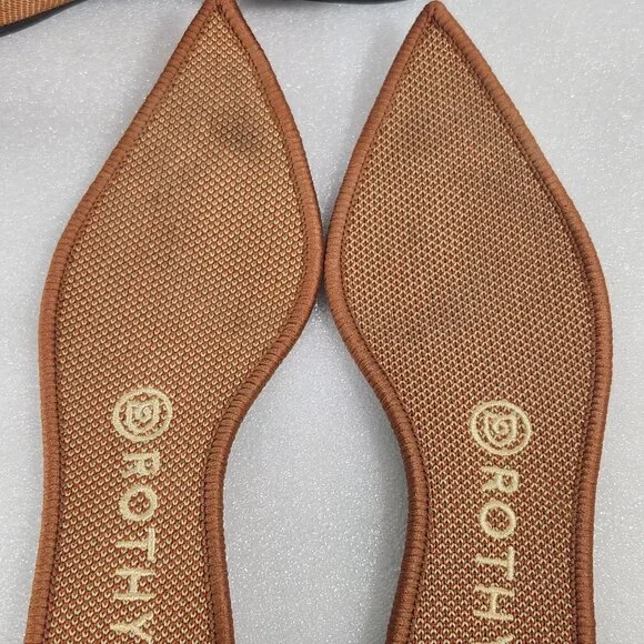 ROTHYS The Point Ballet Flat In Fawn Size W7.5 - Picture 7 of 13